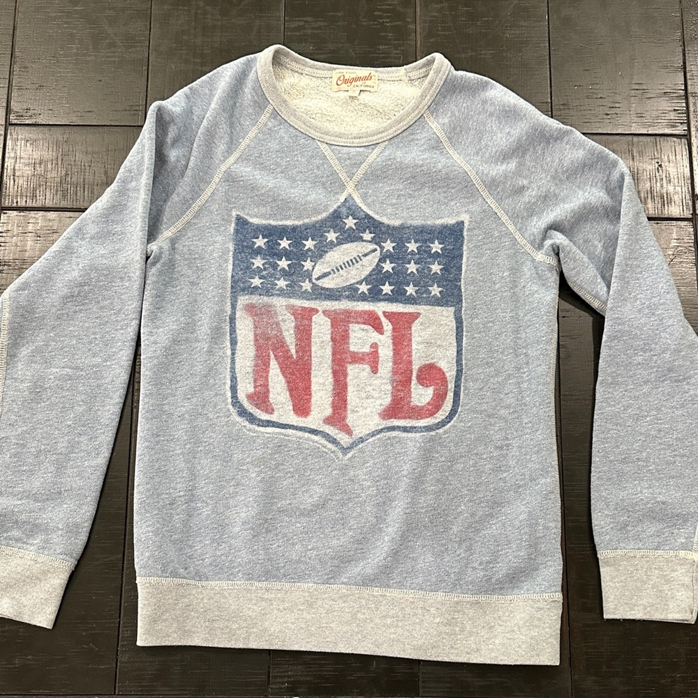 Junk Food Clothing Light Blue NFL Crewneck Sweater